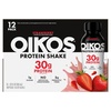 image:imageOikos 30g Protein Shake Strawberry Shelf Stable High Protein Drinks Ready to Drink 5g Prebiotic Fiber 12 fl oz Bottle 12 CountStrawberry