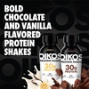 image:imageOikos 30g Protein Shake Strawberry Shelf Stable High Protein Drinks Ready to Drink 5g Prebiotic Fiber 12 fl oz Bottle 12 CountVanilla  Chocolate