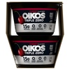 image:imageOikos Triple Zero Cherry Nonfat Greek Yogurt Pack 0 Fat 0g Added Sugar and 0 Artificial Sweeteners Just Delicious High Protein Yogurt 4 Ct 53 OZ Cups