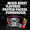 image:imageOikos Triple Zero Mixed Berry Nonfat Greek Yogurt 0 Fat 0g Added Sugar and 0 Artificial Sweeteners Just Delicious High Protein Yogurt 53 OZ Cup