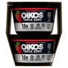 image:imageOikos Triple Zero Strawberry Nonfat Greek Yogurt Pack 0 Fat Sugar Free and 0 Artificial Sweeteners Just Delicious High Protein Yogurt 4 Ct 53 OZ Cups
