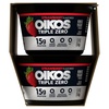 image:imageOikos Triple Zero Strawberry Nonfat Greek Yogurt Pack 0 Fat Sugar Free and 0 Artificial Sweeteners Just Delicious High Protein Yogurt 4 Ct 53 OZ Cups