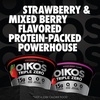 image:imageOikos Triple Zero Strawberry and Mixed Berry Nonfat Greek Yogurt Pack 0 Fat 0g Added Sugar and 0 Artificial Sweeteners Just Delicious High Protein Yogurt 6 Ct 53 OZ Cups