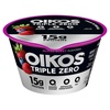 image:imageOikos Triple Zero Mixed Berry Nonfat Greek Yogurt 0 Fat 0g Added Sugar and 0 Artificial Sweeteners Just Delicious High Protein Yogurt 53 OZ Cup