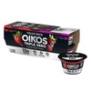 image:imageOikos Triple Zero Strawberry and Mixed Berry Nonfat Greek Yogurt Pack 0 Fat 0g Added Sugar and 0 Artificial Sweeteners Just Delicious High Protein Yogurt 6 Ct 53 OZ Cups