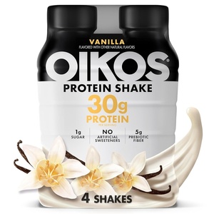 image:imageOikos 30g Protein Shake Strawberry Shelf Stable High Protein Drinks Ready to Drink 5g Prebiotic Fiber 12 fl oz Bottle 12 CountVanilla