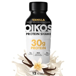 image:imageOikos Protein Shake Vanilla 30g High Protein Drinks Shelf Stable Ready to Drink 5g Prebiotic Fiber 12 fl oz Bottle