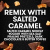 image:imageOikos REMIX Salted Caramel Nonfat Greek Yogurt with Sea Salt Praline Pretzels Dark Chocolate and Butter Toffee MixIns Delicious High Protein Yogurt Snack with 11g of Protein 45 OZ Cup